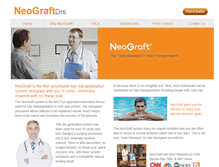 Tablet Screenshot of neograftdrs.com